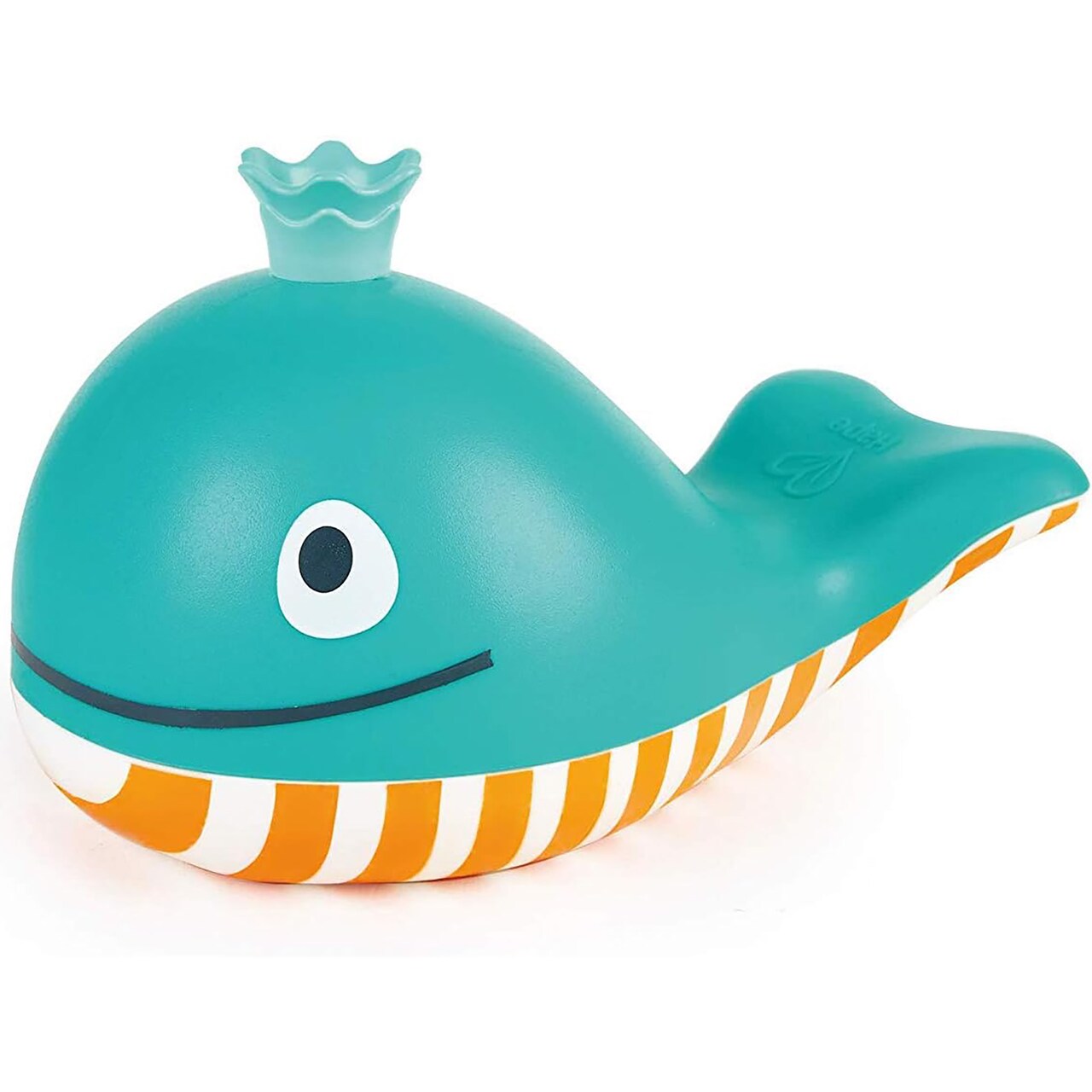 Hape: Bubble Blowing Whale - Blue & Yellow - Bath Time Water Squirting Toy, Water Play, Add Bubble Bath or Liquid Soap, Toddlers & Kids Ages 18mo+